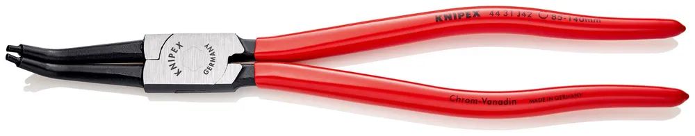 KNIPEX Sicherungsringzange für Innenringe in Bohrungen 45° gewinkelt mit Kunststoff überzogen schwarz atramentiert 310 mm