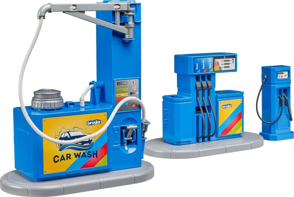 Bruder Spielwaren GmbH + Co. KG Zubehör: Tankstelle mit Waschplatz