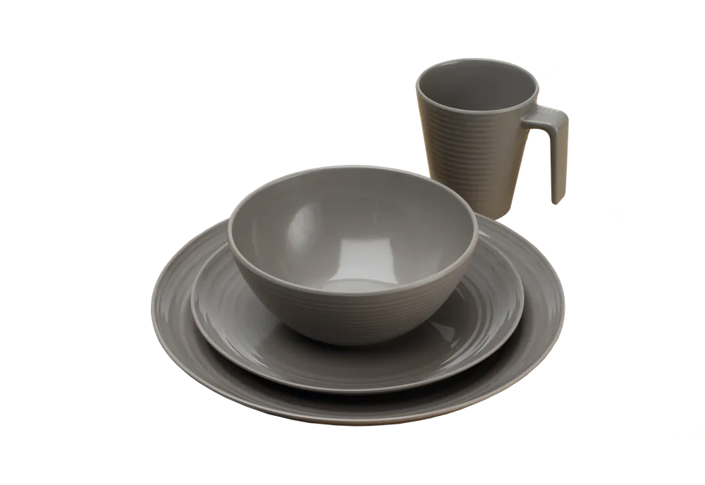 Flamefield Melamin-Set Seramika Latte