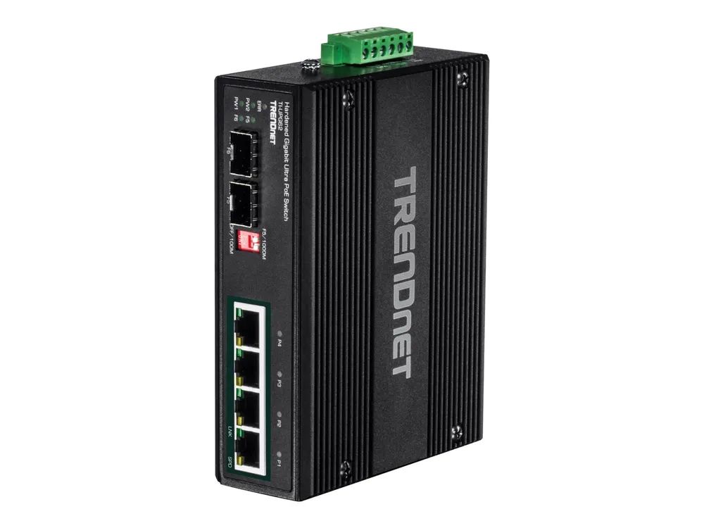 TRENDnet TI-UPG62 - Switch - unmanaged - 4 x 10/100/1000 (PoE+)