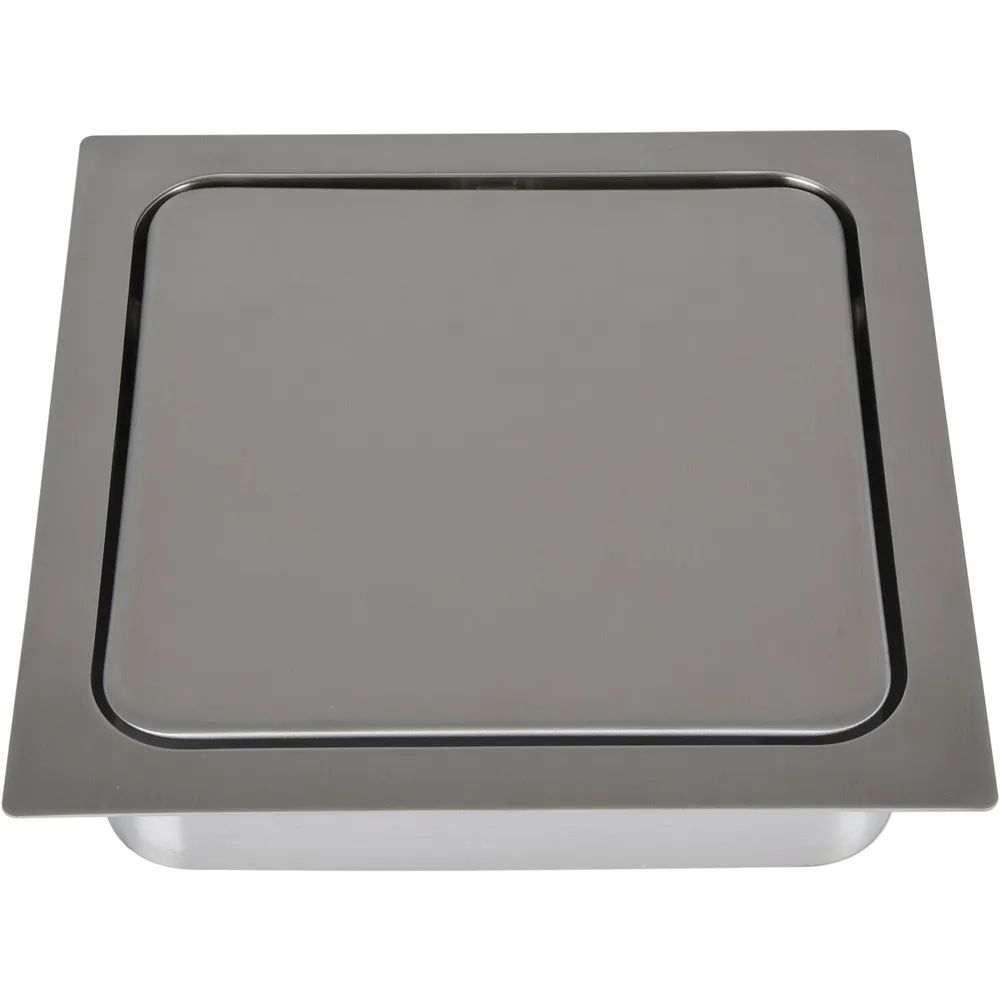 LAMP® Einwurfklappe gedämpft eckig 170 x 170 mm Edelstahl
