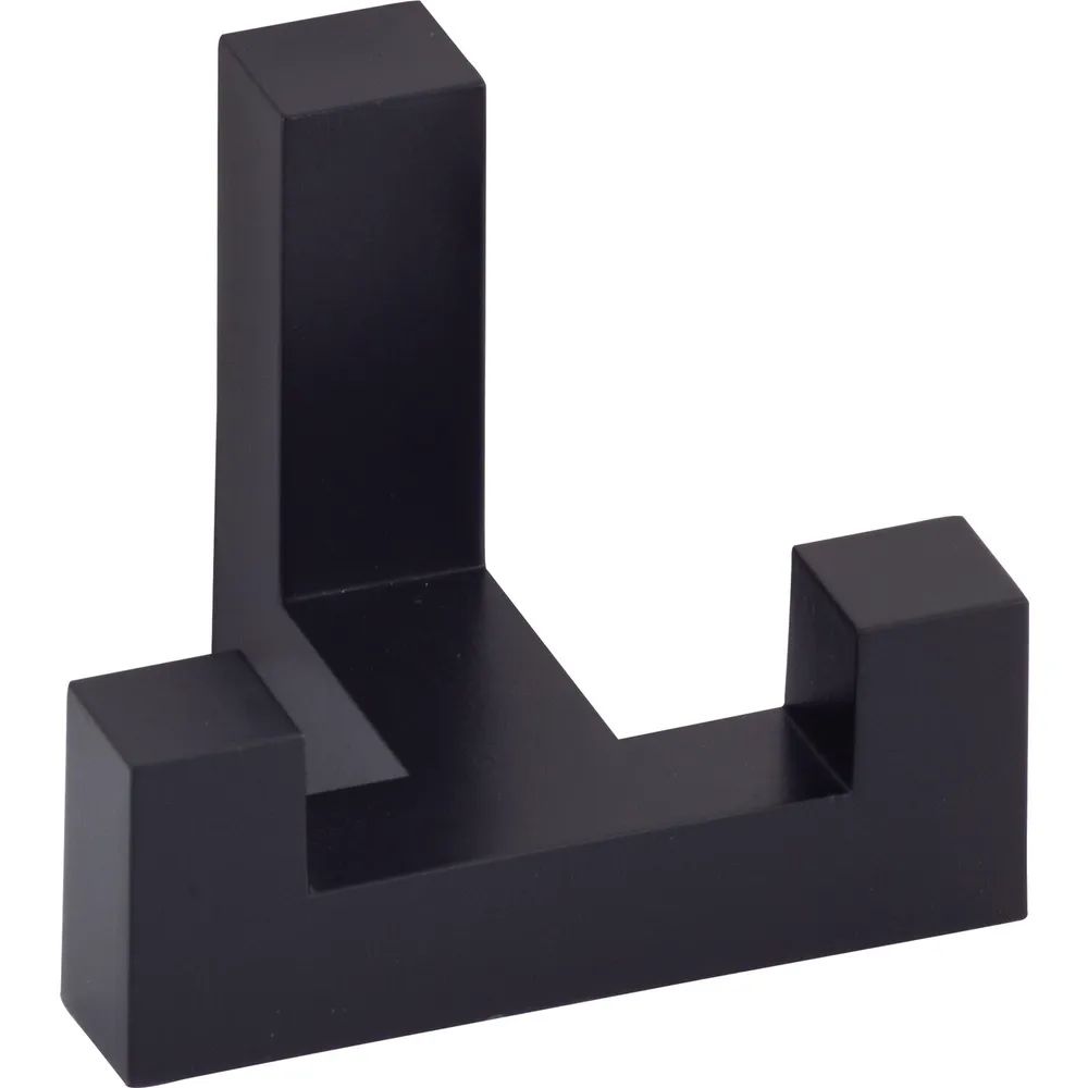 Grimme Mantelhaken Coats Breite 52 mm, Höhe 40 mm, Zinkdruckguss schwarz lackiert