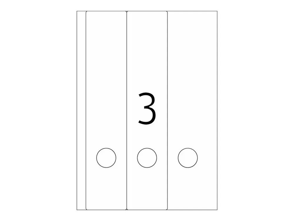HERMA Special - Papier - matt - permanent selbstklebend - beschichtet - weiß - 61 x 297 mm - 90 g/m² - 75 Etikett(en) (25 Bogen x 3)
