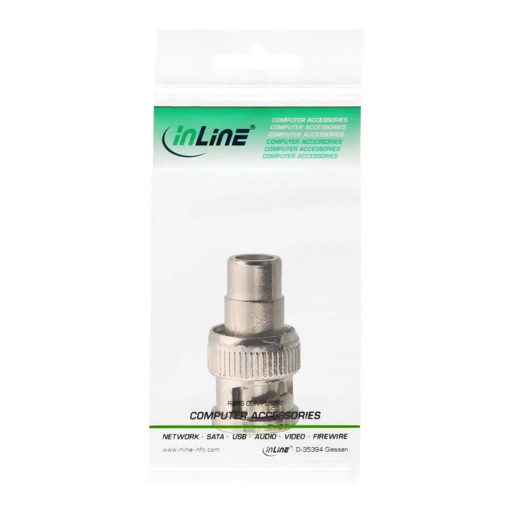 InLine Video Adapter - 1x Cinch Buchse auf BNC Stecker