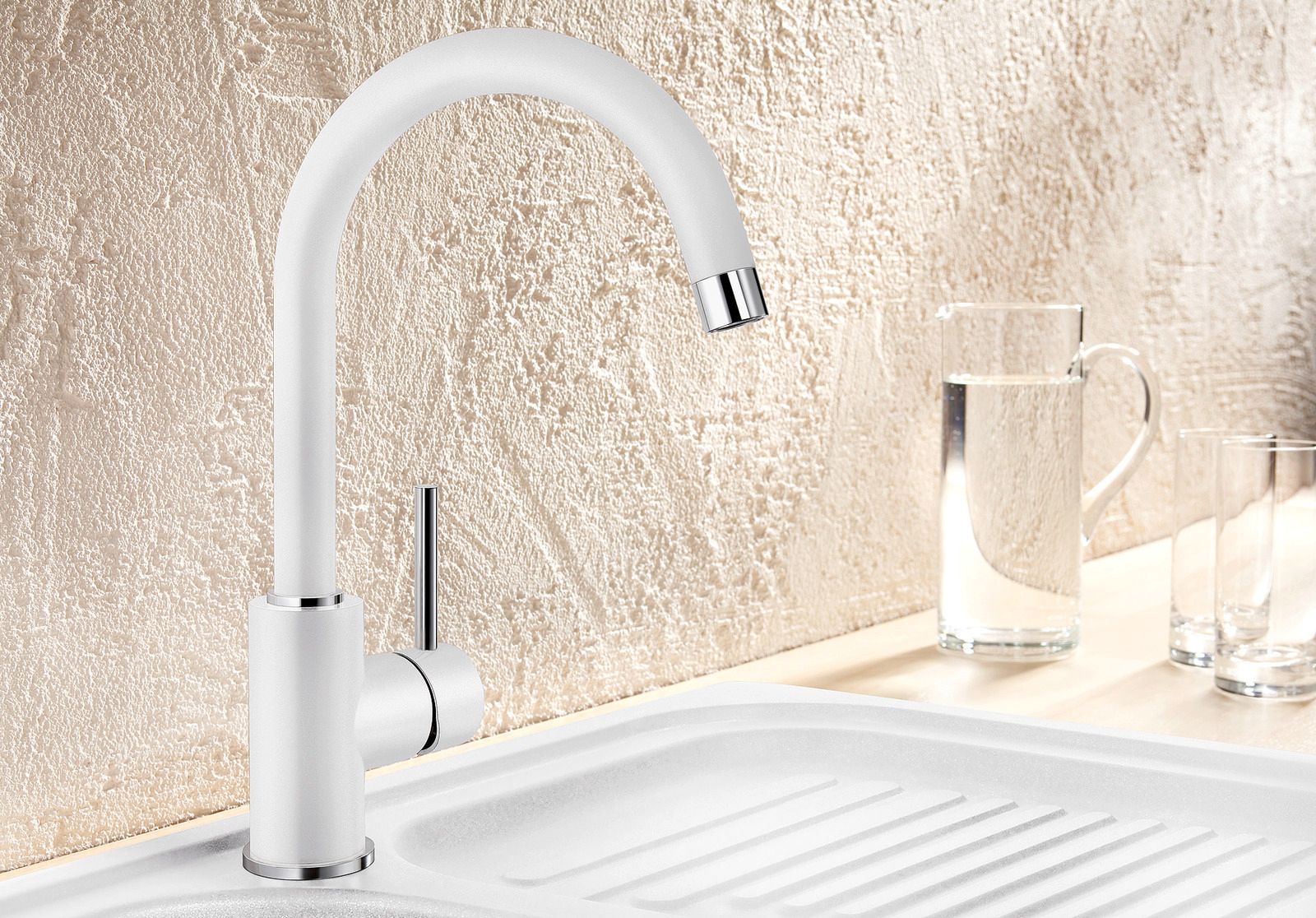 Blanco Mida Silgranit-Look silgranitweiß HD