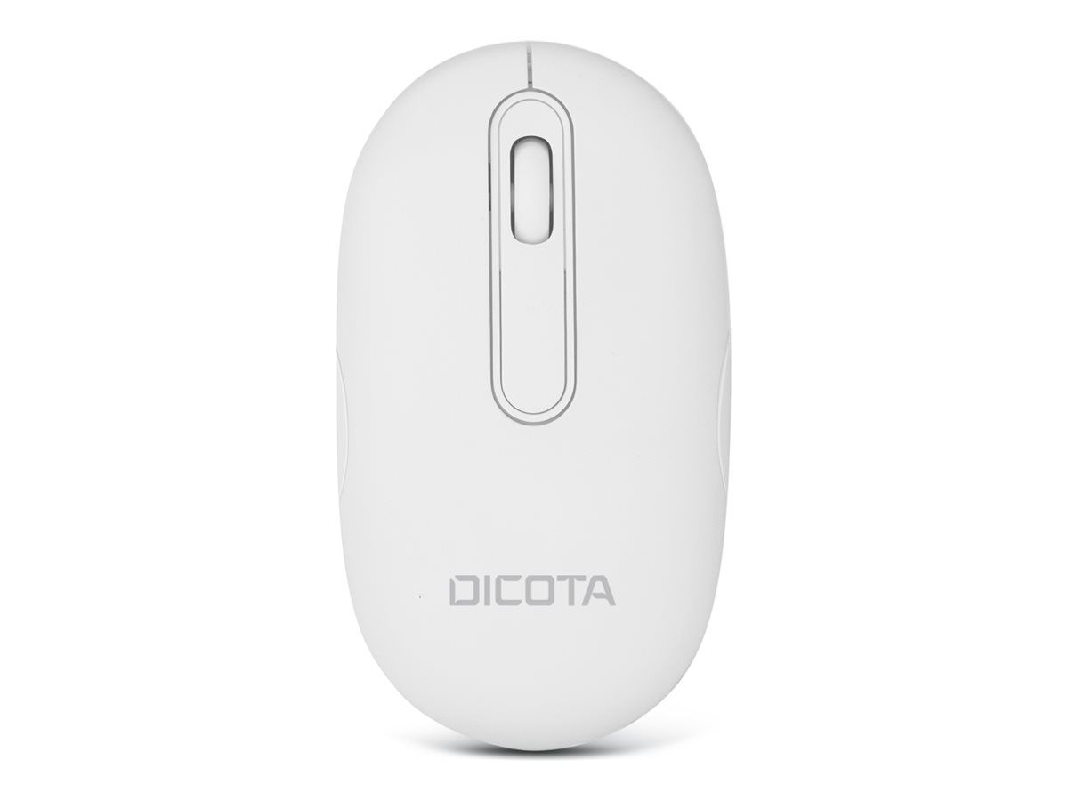 Dicota DESKTOP - Maus - rechts- und linkshändig - optisch - 3 Tasten - kabellos - 2.4 GHz, Bluetooth - kabelloser Empfänger (USB)