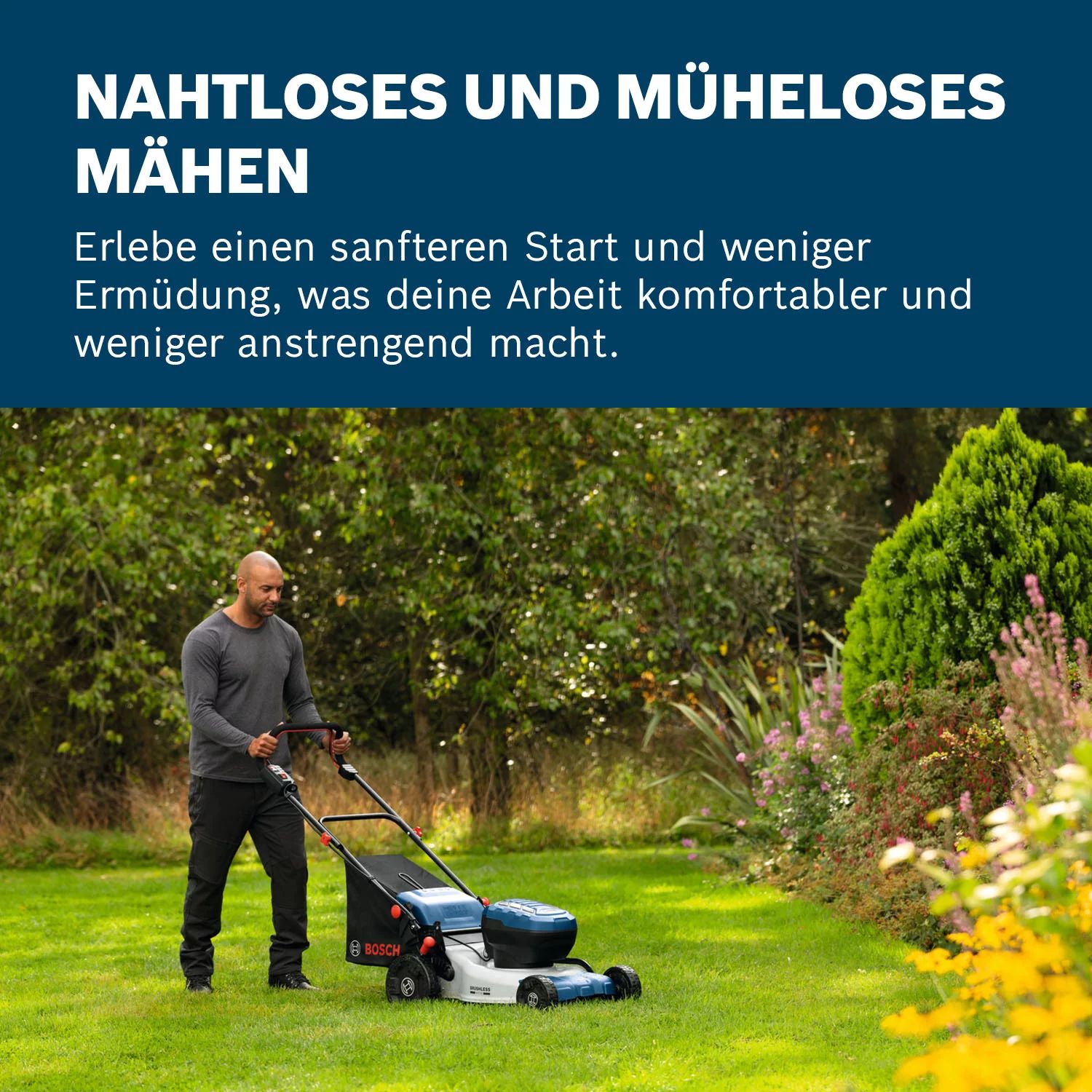Bosch GRA18V2-46SP Akku-Rasenmäher inkl. Mulch-Stopfen