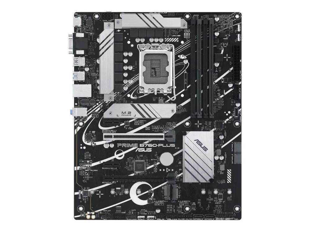ASUS PRIME B760-PLUS - Motherboard - ATX - LGA1700 Sockel - B760 Chipsatz - USB-C 3.2 Gen 2x2, USB-C 3.2 Gen 1, USB 3.2 Gen 2, USB 3.2 Gen 1, USB4 - 2.5 Gigabit LAN - Onboard-Grafik (CPU erforderlich)