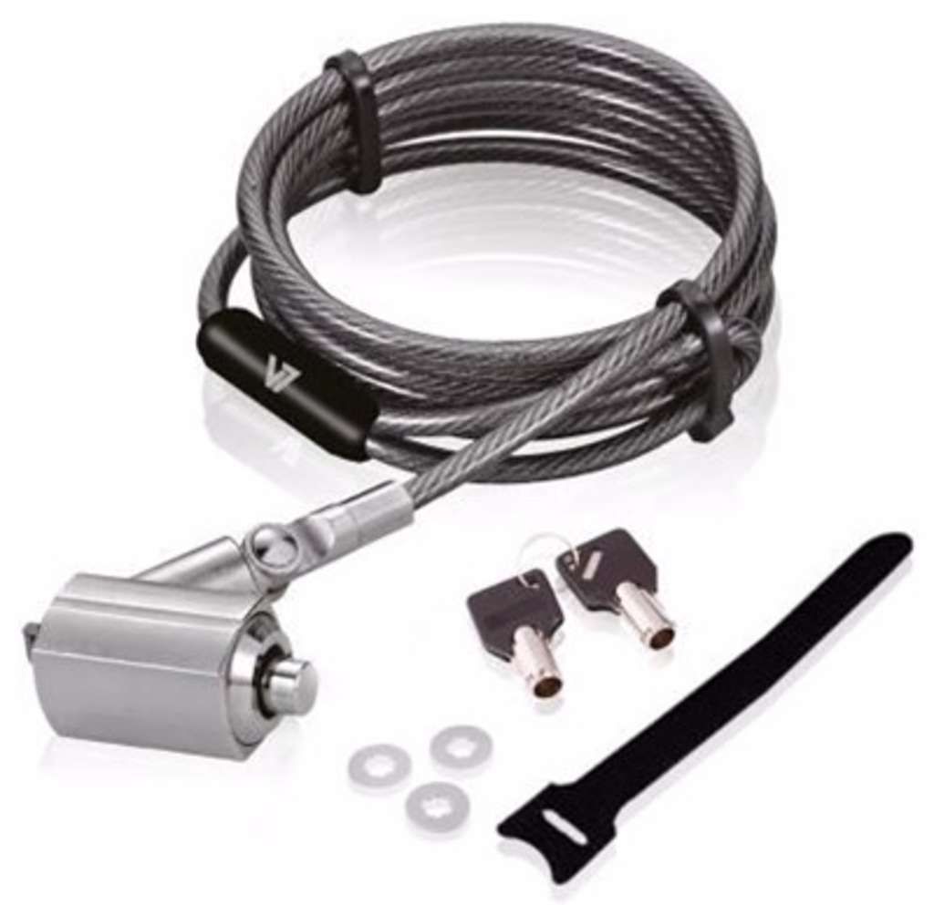 V7 Videoseven Cable Lock Keyed Premium 2m