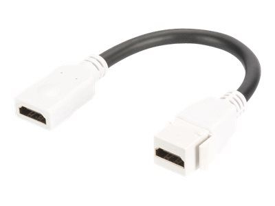 DIGITUS HDMI 2.0 Keystone Modul mit 12 cm Zuleitung (Buchse/Buchse)