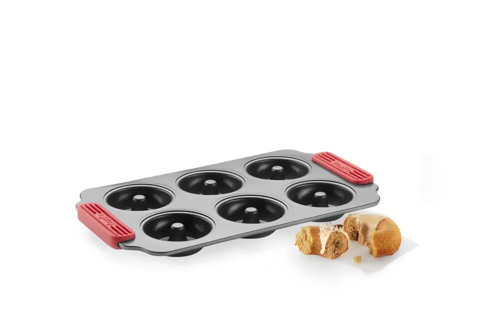 Lékué Antihaft Donutbackform, 6 Mulden - Grey