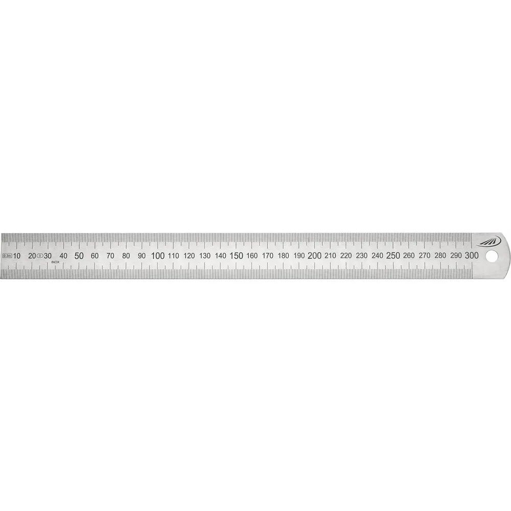 HELIOS PREISSER Stahlmaßstab biegsam 300x30x1,0 mm EG-Prüfzeichen Genauigkeit II