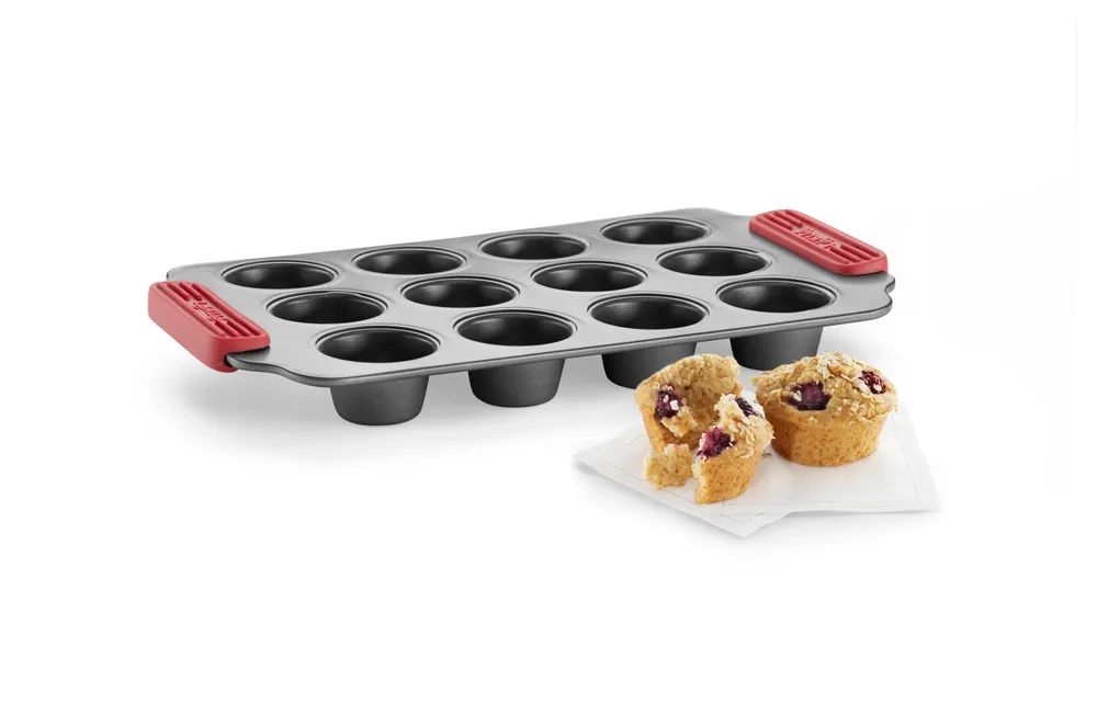 Lékué Antihaft kleine Muffinform, 12 Mulden - Grey