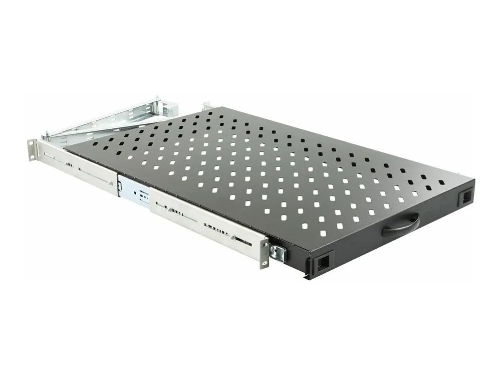 Lanview by Logon - Rack-Schieberegal - heavy duty type, d=1000 - Schwarz, RAL 9005 - 1U - 48.3 cm (19")