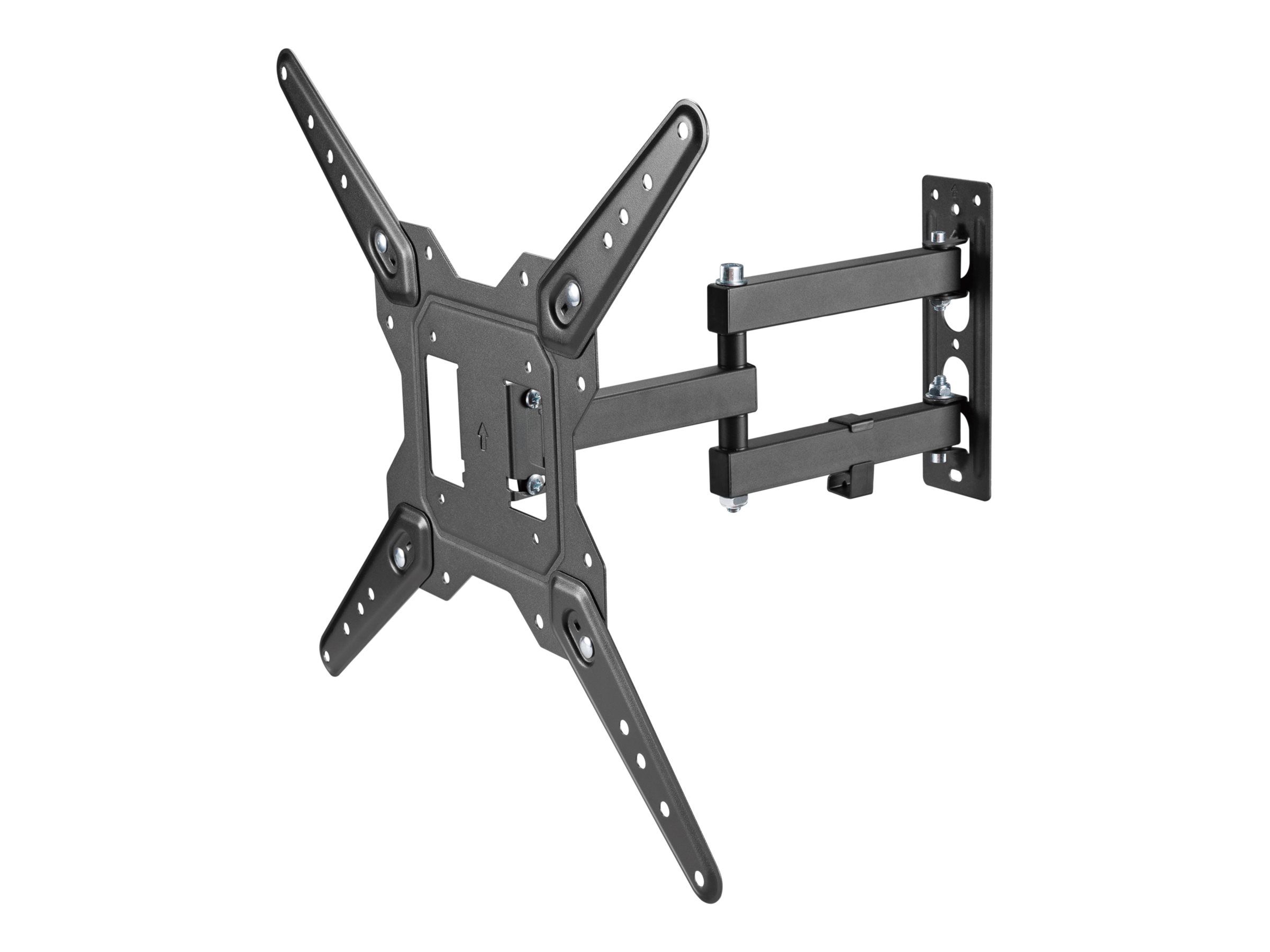 Vision VFM-WA4X4/3 - Befestigungskit (Wandarm) - Doppelgelenk - für LCD-Display - kaltgewalzter Stahl - Schwarz - Bildschirmgröße: 94-152.4 cm (37"-60")