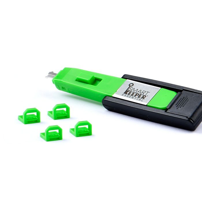 Smart Keeper Mini"Usb-B Port" Blocker grün 4 Stk.+Key