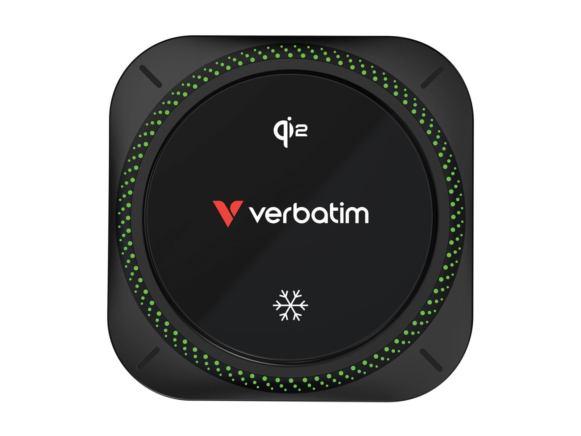 Verbatim Charge ´n´Drive Qi2 Magnetic Wireless Car Charger RGB