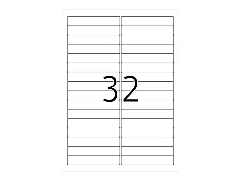 HERMA Special - Papier - matt - selbstklebend, entfernbarer Klebstoff - weiß - 96 x 16.9 mm 800 Etikett(en) (25 Bogen x 32)