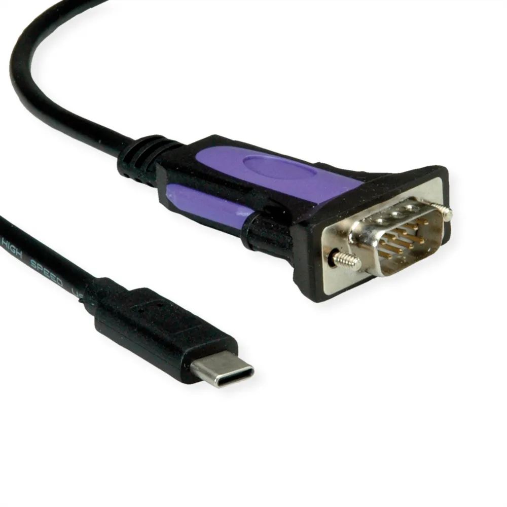 ROLINE Konverter-Kabel USB-C - seriell, FTDI Chipset, 1,8 m