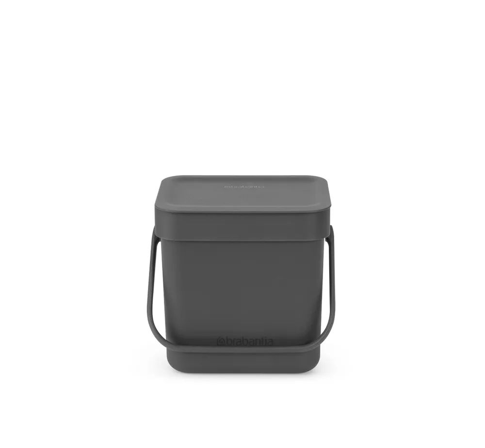 Brabantia Abfallbehälter 'Sort & Go', 3L - Grey