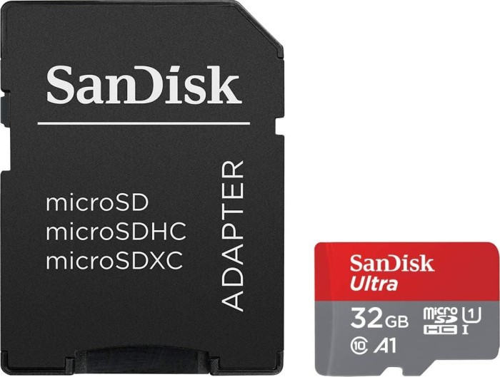 SanDisk Ultra - Flash-Speicherkarte (microSDHC/SD-Adapter inbegriffen)