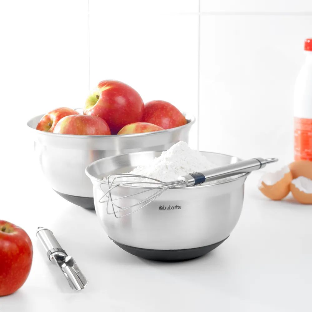 Brabantia Profile Rührschüssel-Set(1.0L,1.6L,3.0L) - Matt Steel