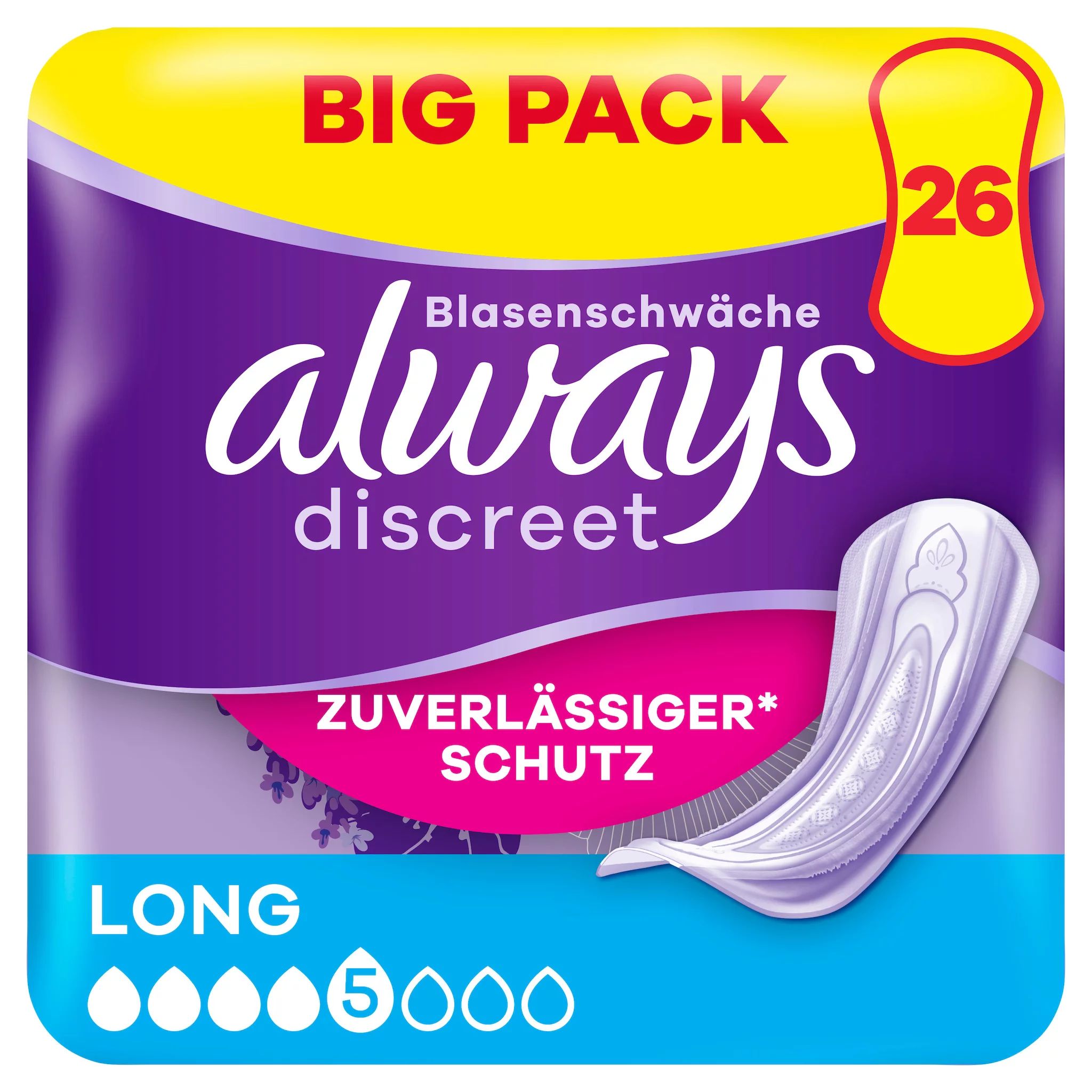 always Discreet Inkontinenz Long Big Pack 26