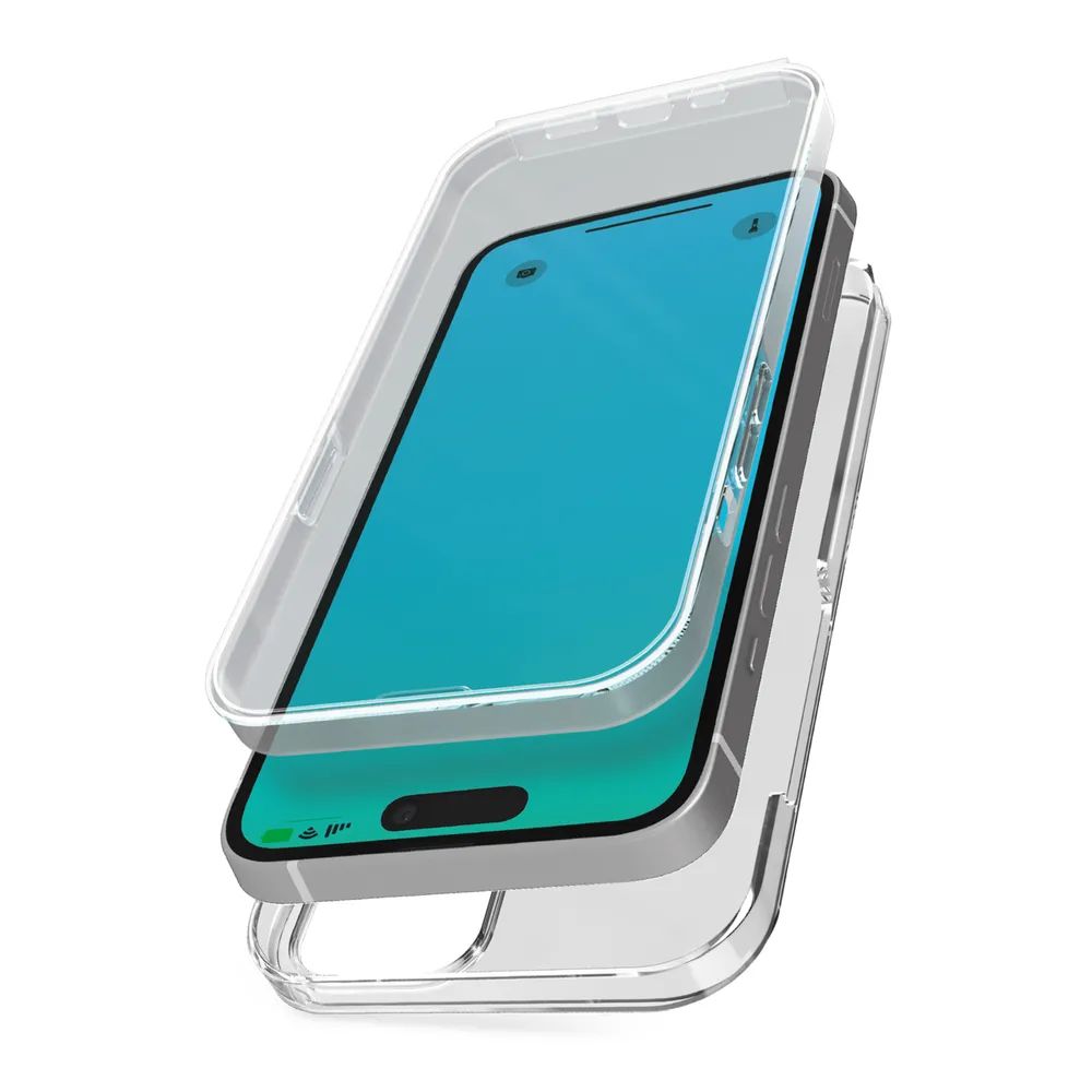 SBS EXTREME CASE 360° für iPhone 15, transparent