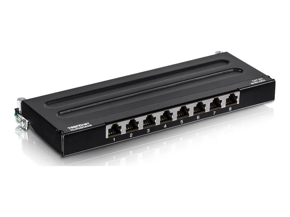 TRENDnet TC-P08C6AS - Patch Panel - geeignet für Wandmontage