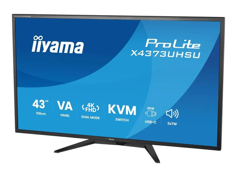 Iiyama X4373UHSU-B2 43"W LCD 4K UHD VA Black