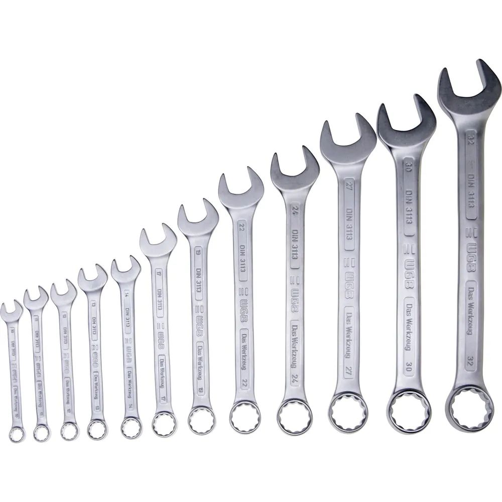 WGB Ringmaulschlüssel-Satz DIN3113A 10-32 mm 12-teilig