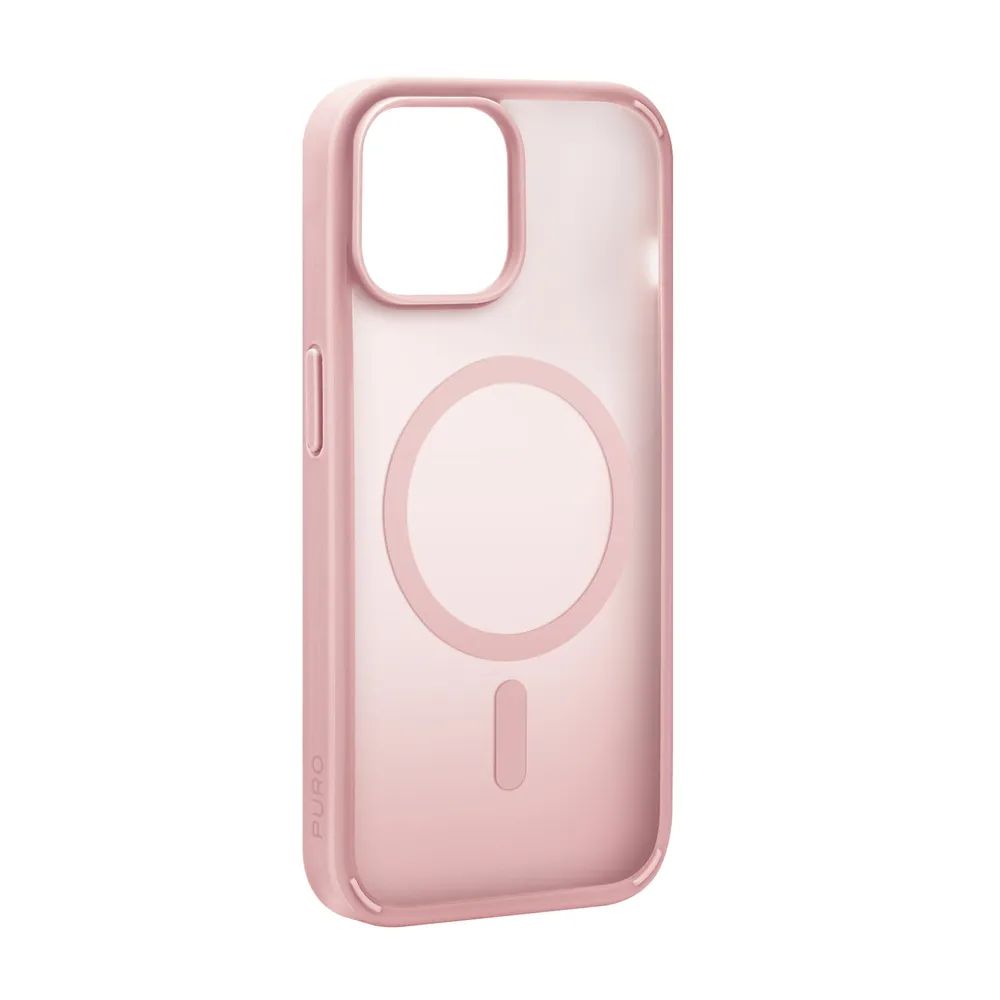 PURO GRADIENT MagSafe kompatibles Cover für iPhone 15, rose