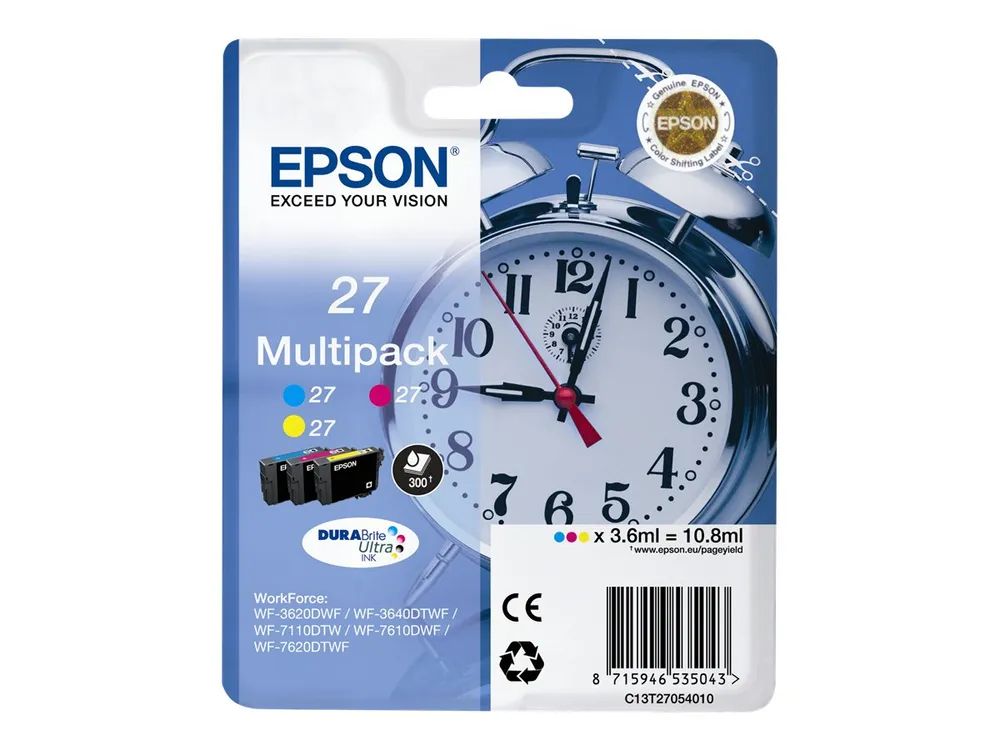 Epson 27 Multi-Pack - Gelb, Cyan, Magenta - original