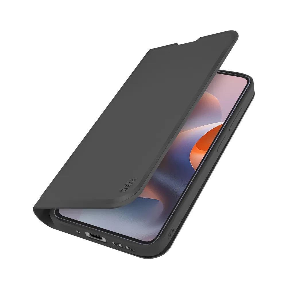 SBS WALLET SMOOTH Bookcase für Motorola G86, schwarz