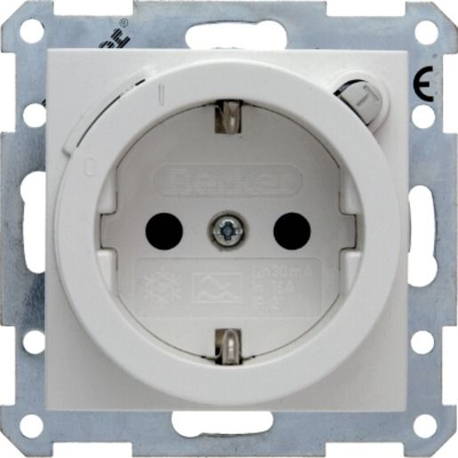 Berker FI-STECKDOSE 30MA PWS / BERKER 47088989 GLÄNZEND S1 47088989