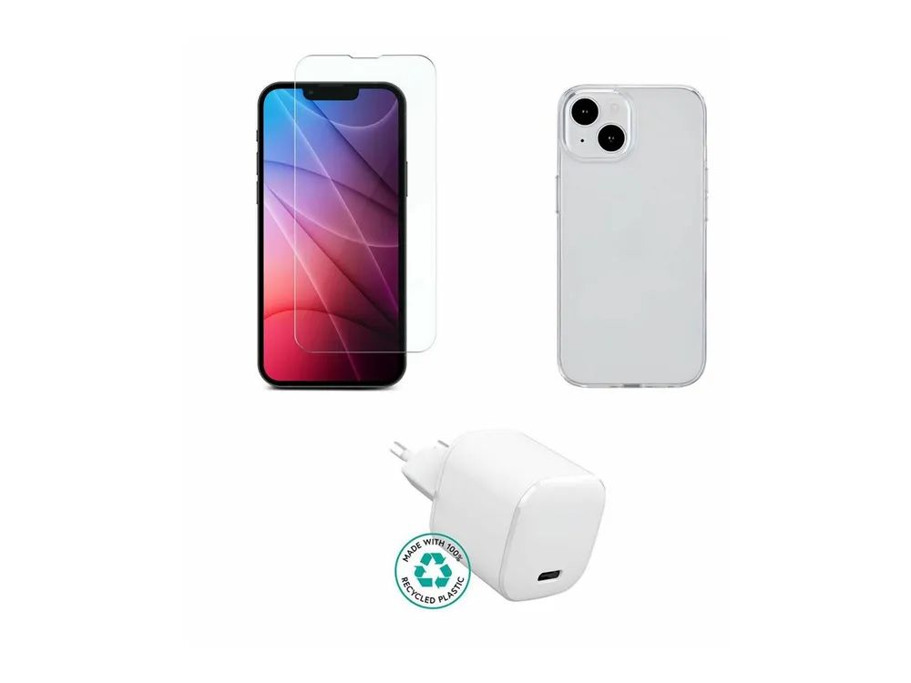 eSTUFF Zubehörkit für Handy - Ladegerät, Hülle - Apple iPhone 15 Pro