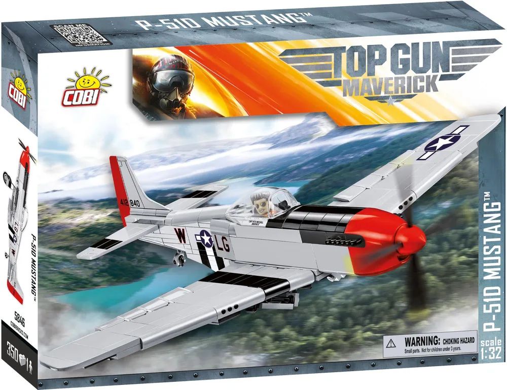 Cobi Top Gun Maverick P51D Mustang Massstab 1 32