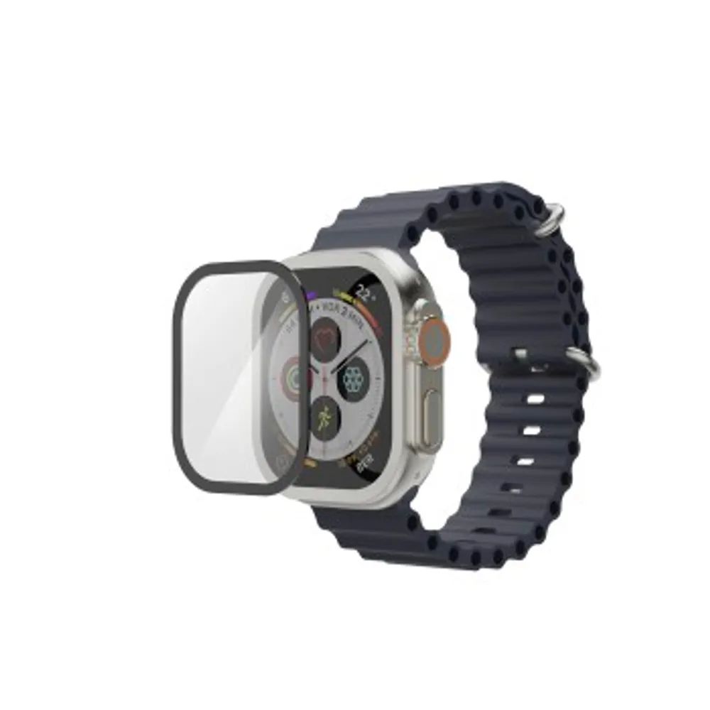 Hama Displayschutz "Super Hybrid" für Apple Watch Ultra 3, 49 mm, Montagehilfe