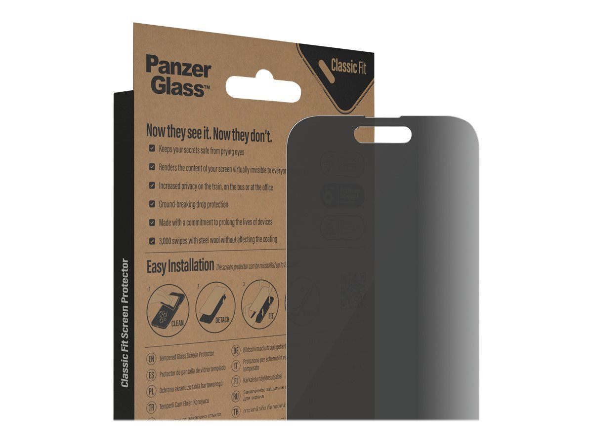 PanzerGlass Bildschirmschutz für Handy - klassische Passform