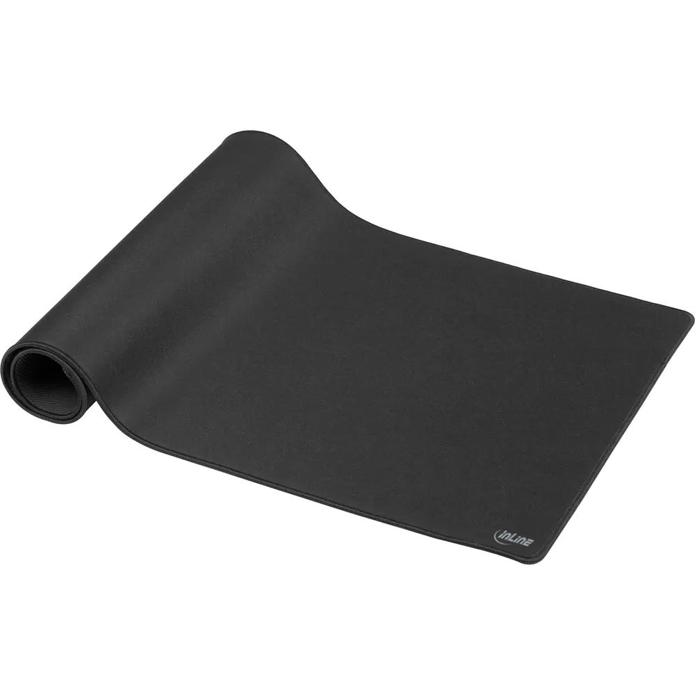 InLine Maus-Pad XL Schreibtischunterlage - 900x400x2mm - schwarz