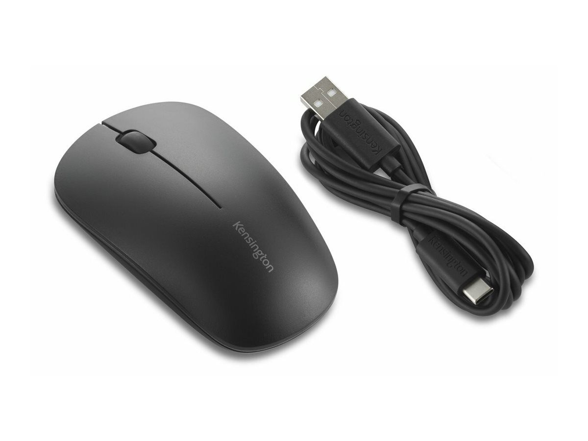 Kensington MY230 EQ - Maus - wiederaufladbar - rechts- und linkshändig - 3 Tasten - kabellos - 2.4 GHz, Bluetooth 5.0 - kabelloser Empfänger (USB)