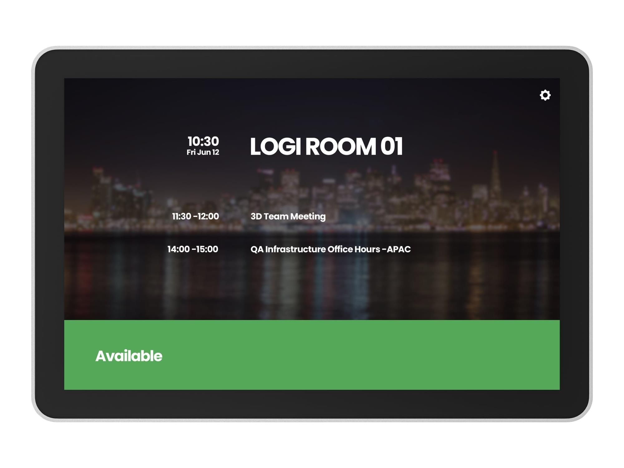 Logitech Tap Scheduler Purpose-Built Scheduling Panel for Meeting Rooms