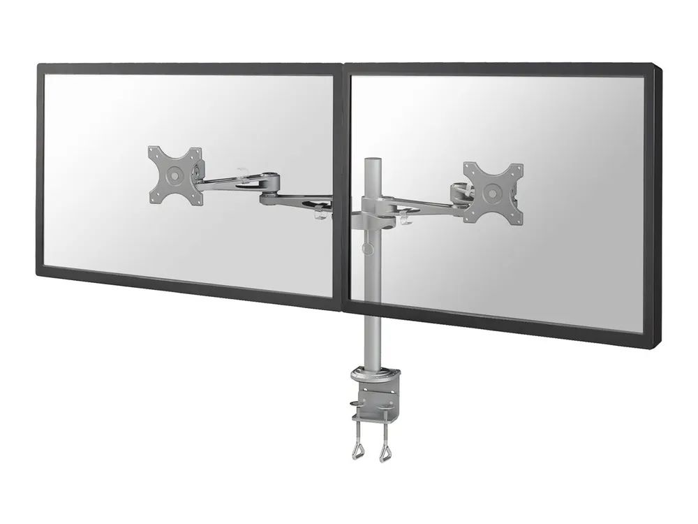 Neomounts FPMA-D935D - Befestigungskit - Voll beweglich - für 2 LCD-Displays - Silber - Bildschirmgröße: 25.4-68.6 cm (10"-27")