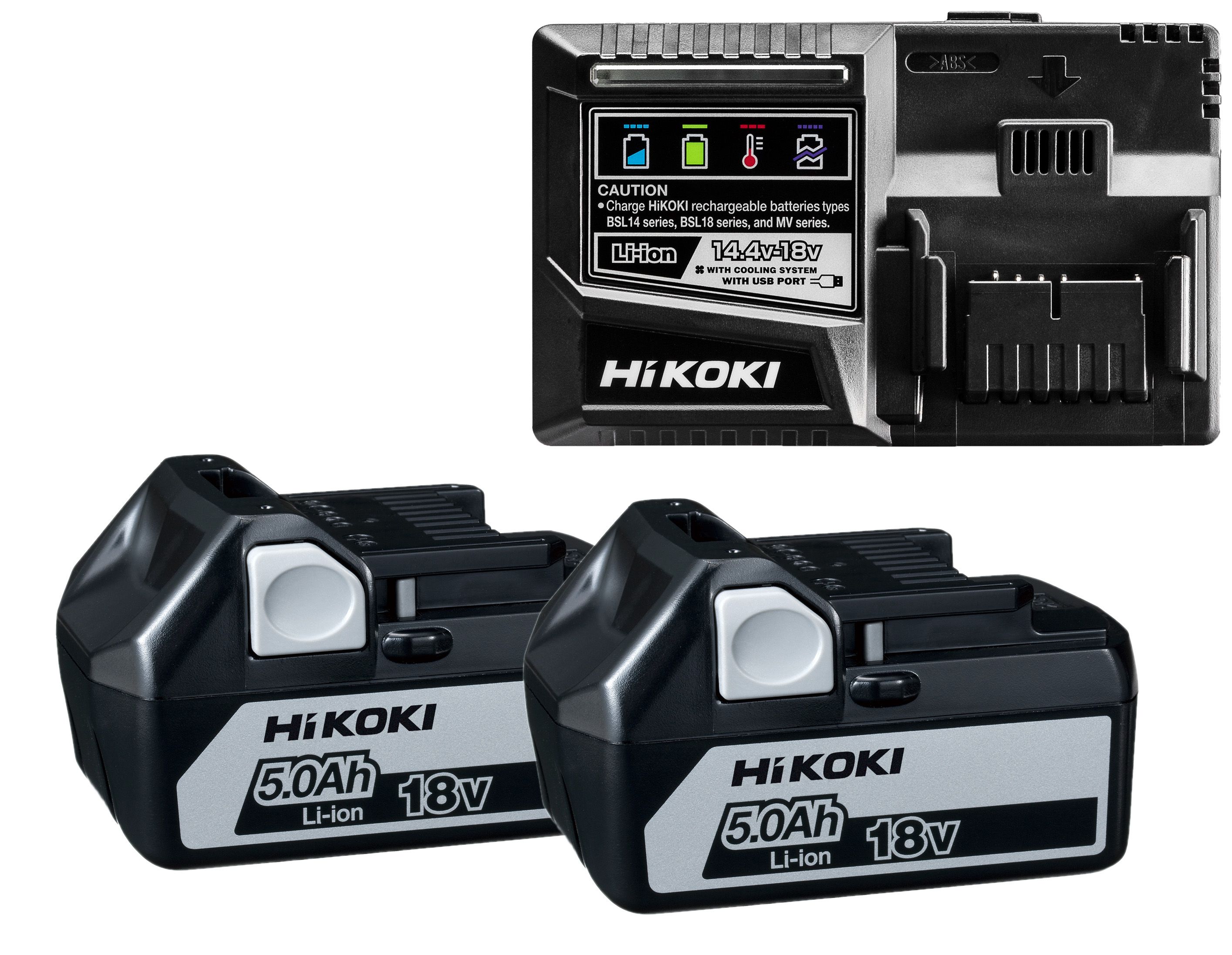 Hikoki UC18YSL3 + 2x BSL1850MA