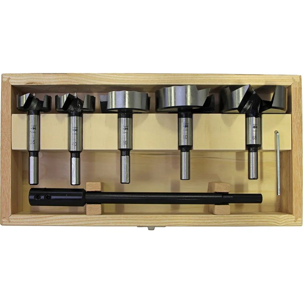 FISCH Forstnerbohrersatz Wave Cutter SP Bohrer ø 35 - 68 mm 5 teilig