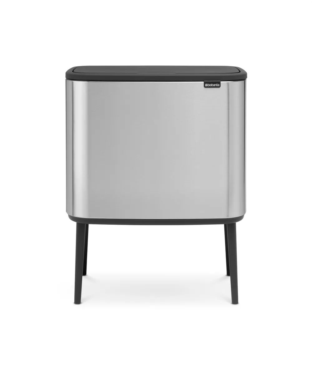 Brabantia Bo Touch Bin, 3 x 11 L - Matt Steel Fingerprint Proof