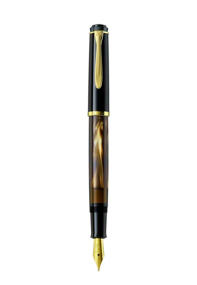Pelikan Füllhalter Classic 200 Braun-Marmoriert EF im Etui