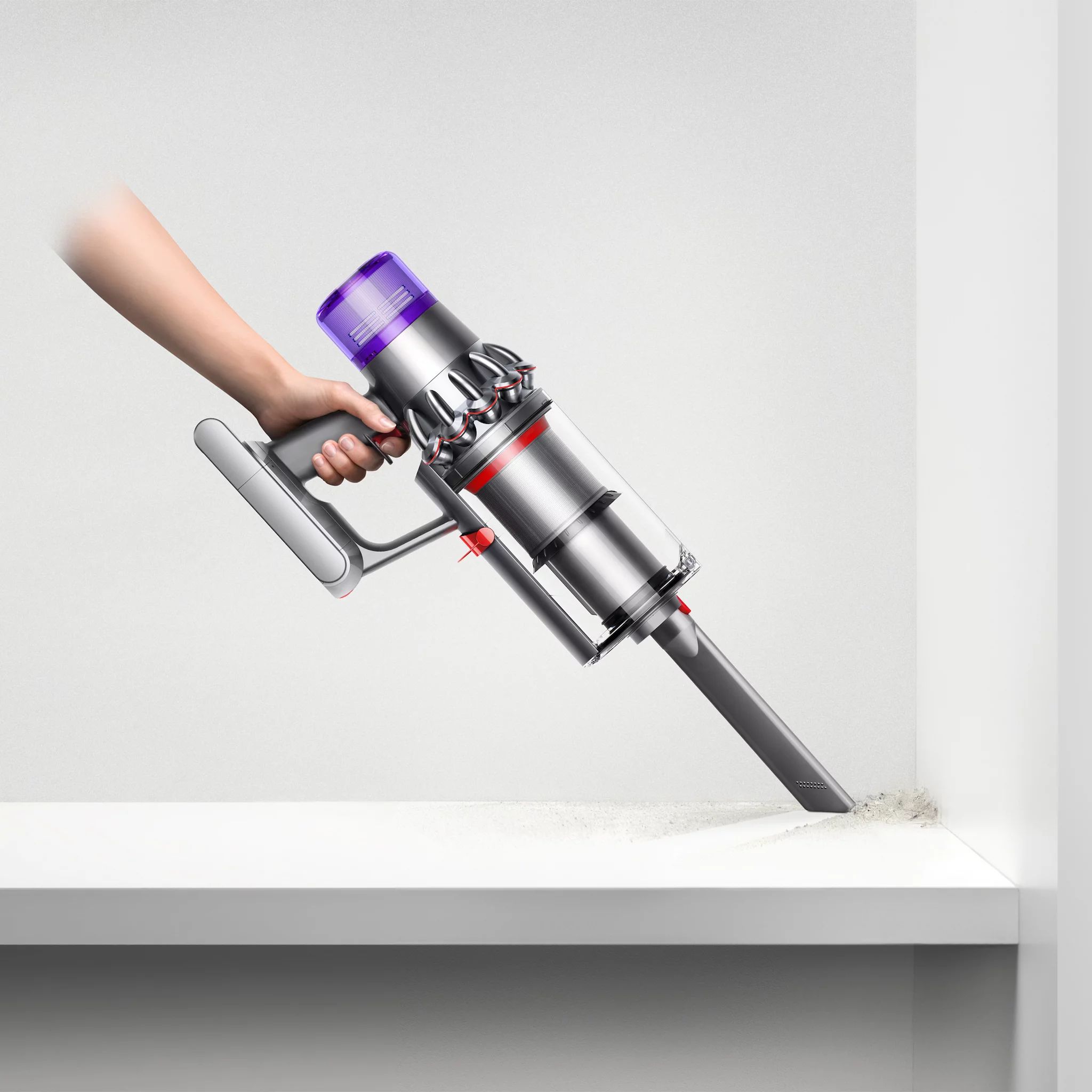 Dyson SV15 V11 Fluffy, Nickel / Rot