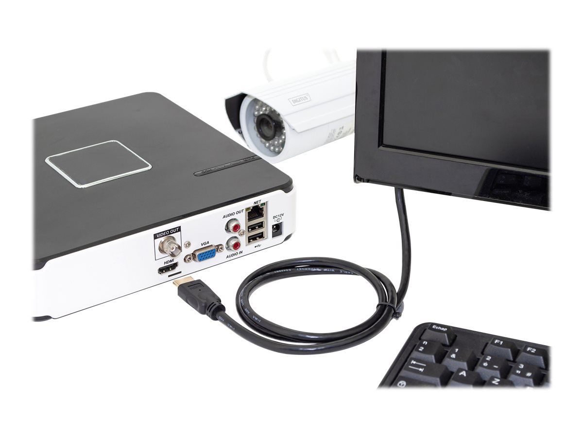 DIGITUS HDMI Premium High Speed mit Ethernet Anschlusskabel