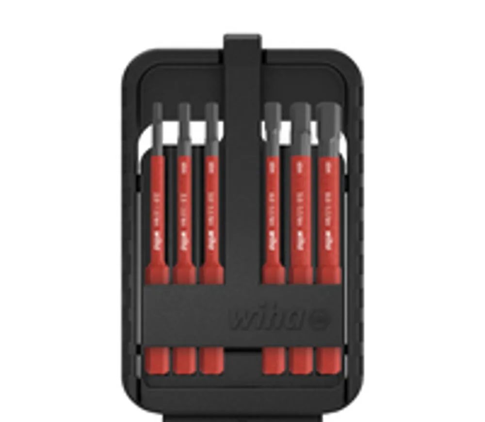 Wiha Bit Set slimBit electric - 6 Stück(e) - Hex (metrisch) - 2,2.5,3,4,5,6 mm - 140 g